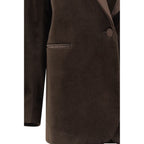 Lardini Brown Cotton Blazer