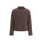Lardini Brown Wool Oves Aries Full-Length Jacket