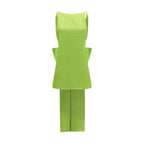 Self-Portrait Bicolor Polyester Casual Dress