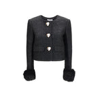 Self-Portrait Black Polyester Jacket