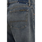 Golden Goose Blue Cotton Relaxed Fit Jeans