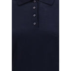 Golden Goose Blue Wool Oves Aries Shirt