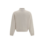 Brunello Cucinelli White Cashmere Sweater
