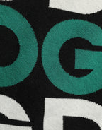 Dolce & Gabbana Black Wool Logo Jogger Sweatpants Pants
