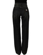 Dolce & Gabbana Black Cotton Stretch Straight Denim Jeans