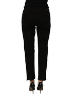 Dolce & Gabbana Black Cotton Skinny Denim Trouser Jeans