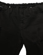 Dolce & Gabbana Black Cotton Skinny Denim Trouser Jeans