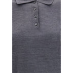 Golden Goose Gray Wool Oves Aries Shirt