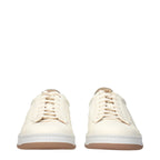 Eleventy Beige Leather Sneakers
