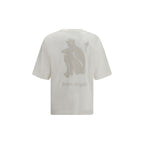 Palm Angels White Cotton T-Shirt