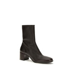 Prada Brown Lamb Ovis Aries Aries Ankle Boots