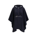 Moncler Blue Wool Oves Aries Scarf