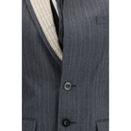 Sacai Gray Wool Oves Aries Jacket