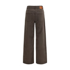 P.A.R.O.S.H. Brown Cotton Casual Pants