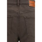 P.A.R.O.S.H. Brown Cotton Casual Pants