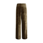 P.A.R.O.S.H. Brown Viscose Casual Pants