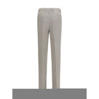 Brunello Cucinelli Gray Linen Casual Pants