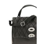 Zanellato Black Calf Leather Bos Taurus Shoulder Bag