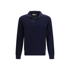 Brooksfield Blue Wool Oves Aries Sweatshirt