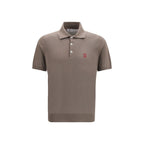 Brunello Cucinelli Brown Cotton Polo Shirt