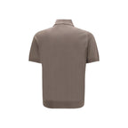 Brunello Cucinelli Brown Cotton Polo Shirt