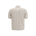 Brunello Cucinelli Beige Cotton Polo Shirt