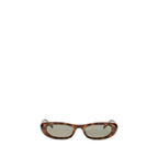 Saint Laurent Brown Acetate Sunglasses
