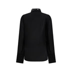 Fendi Black Silk Blouse