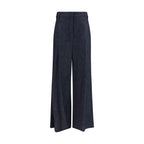 Brunello Cucinelli Blue Cotton Casual Pants