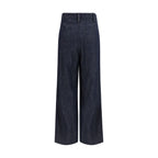 Brunello Cucinelli Blue Cotton Casual Pants