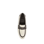 Brunello Cucinelli Beige Polyamide Slip-On Loafers