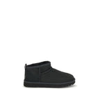 UGG Black Suede Leather Ankle Boots