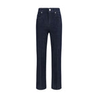 Jacob Cohen Blue Polyester Cropped Jeans