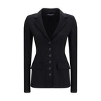 Dolce & Gabbana Black Wool Oves Aries Full-Length Jacket