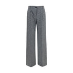 Dolce & Gabbana Gray Wool Oves Aries Dress Pants