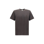 Saint Laurent Brown Silk T-Shirt