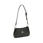 Vivienne Westwood Black Calf Leather Bos Taurus Shoulder Bag