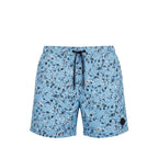 Trussardi Beachwear Light Blue Polyester Men Swim Trunk