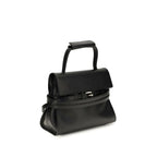 Moschino Black Calf Leather Bos Taurus Shoulder Bag