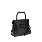 Moschino Black Calf Leather Bos Taurus Shoulder Bag