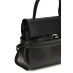 Moschino Black Calf Leather Bos Taurus Shoulder Bag