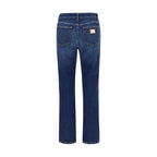 Dolce & Gabbana Blue Cotton Straight-Leg Jeans