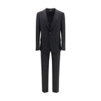 Dolce & Gabbana Black Wool Oves Aries Two-Piece Suit