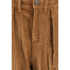 Kristina Ti Brown Cotton Casual Pants