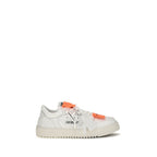 Off-White White Calf Leather Bos Taurus Low Top Sneakers