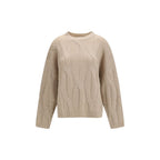 Allude Beige Cashmere Sweater