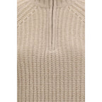 Allude Beige Cashmere Sweater