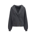 Dolce & Gabbana Gray Wool Oves Aries Cardigan