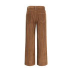 Brunello Cucinelli Brown Cotton Casual Pants