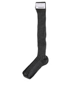 Dolce & Gabbana Gray Wool Blend Over The Calf Accessory Socks